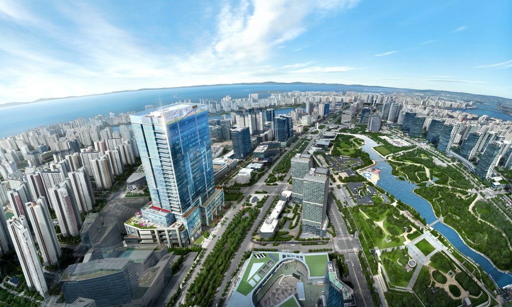 송도 센트럴비즈 한라 조감도.