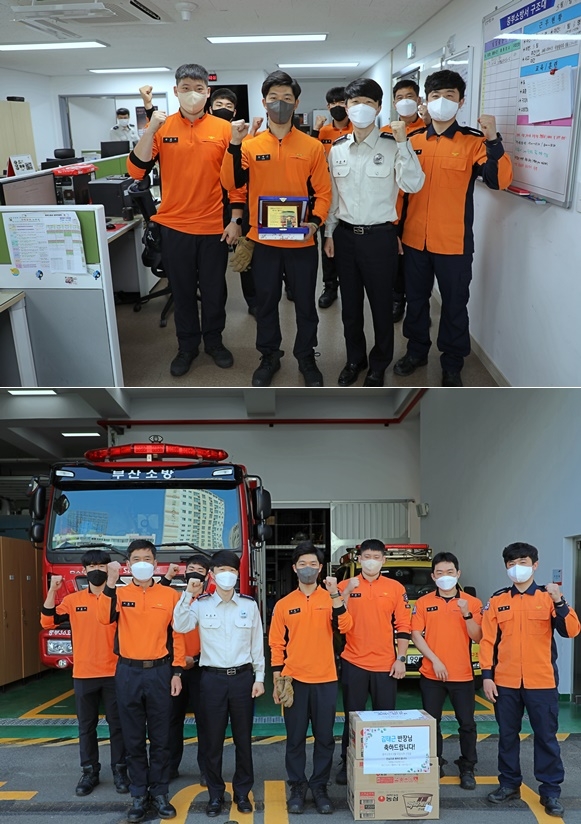 부산중부소방서 4월의 우수직원에 선정된 김태근 소방관.(사진제공=부산소방재난본부)