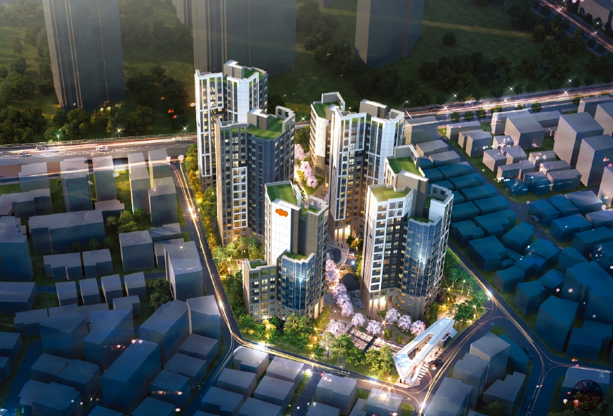 서울 중화역2의1구역 가로주택정비사업 조감도.(사진=DL건설)