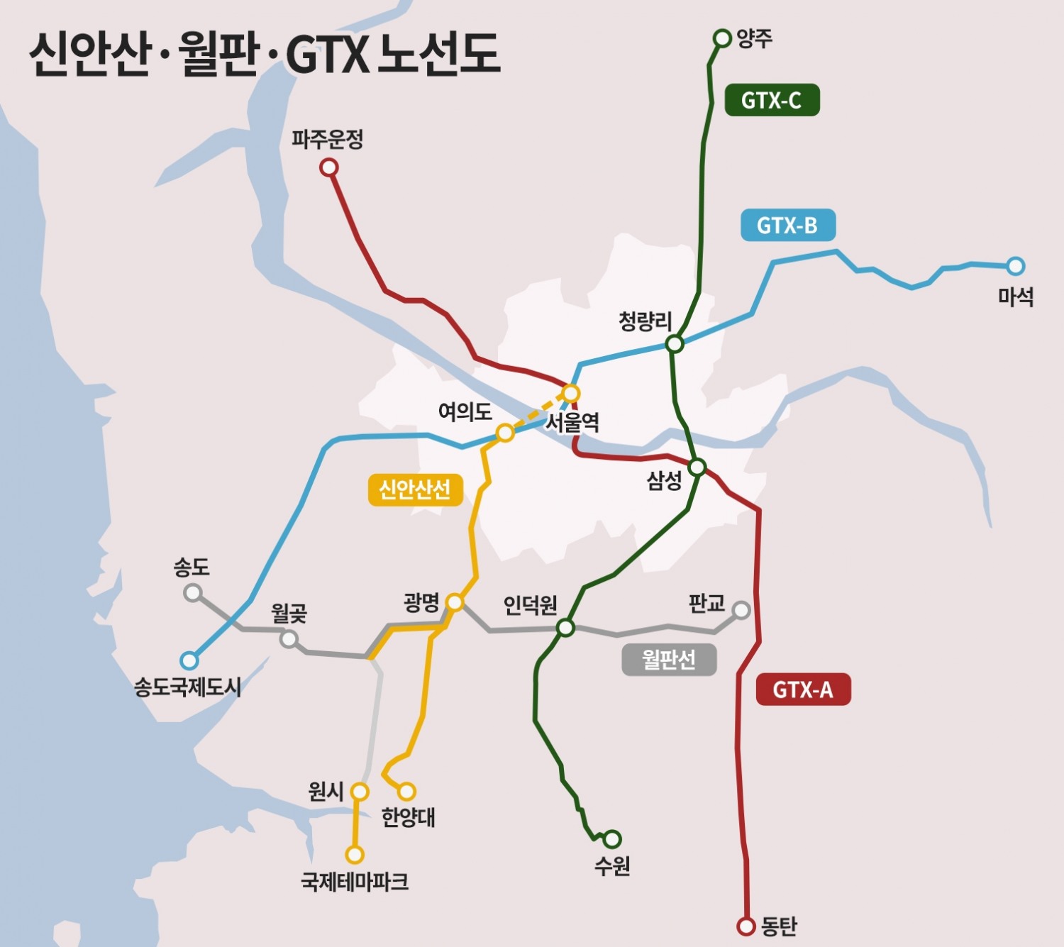 ‘신안산·월판1GTX’ 핵심 철도망 수혜 부동산 관심 ‘UP’