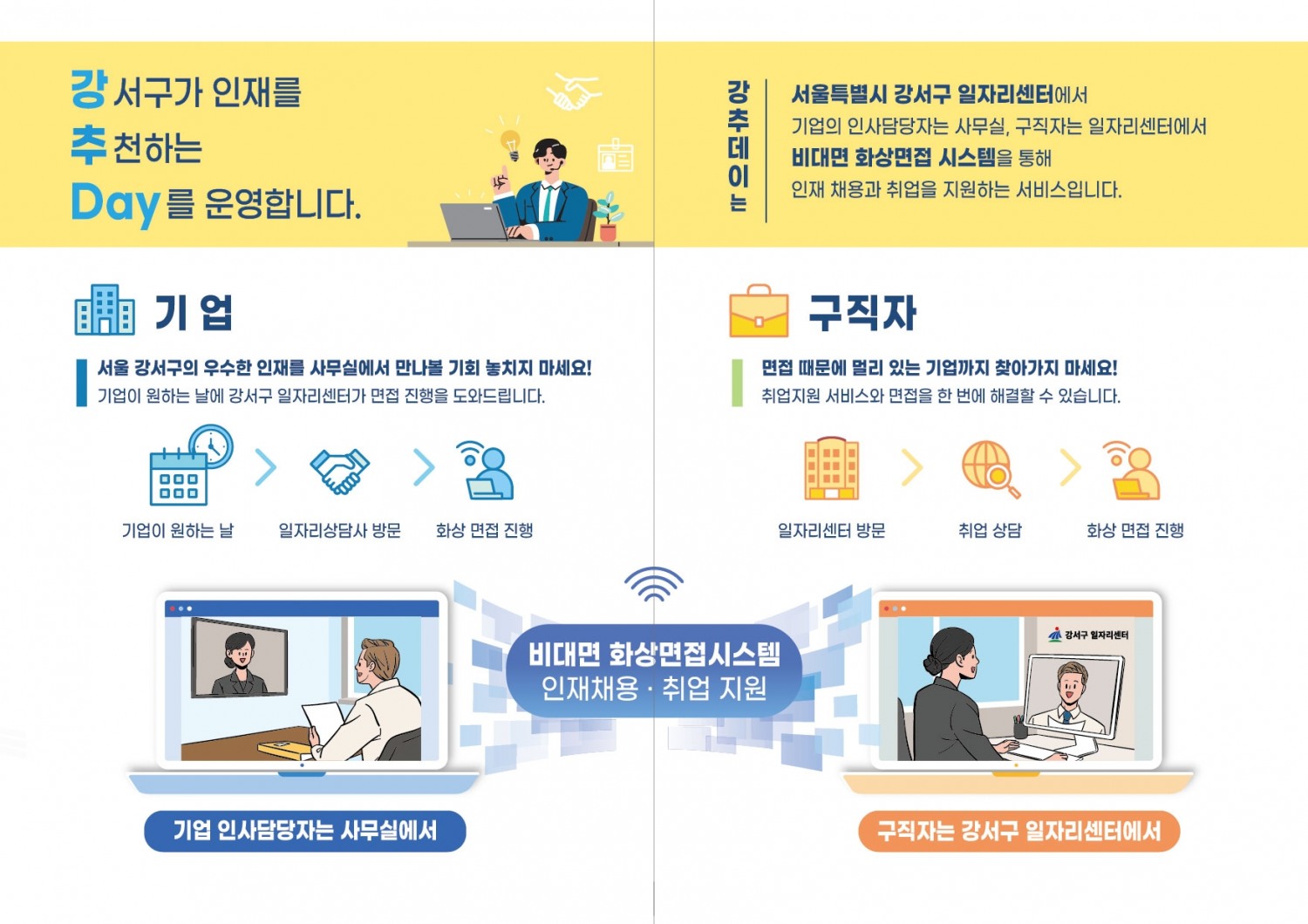 강서구, 비대면 취업지원 서비스 ‘강추 데이’ 운영