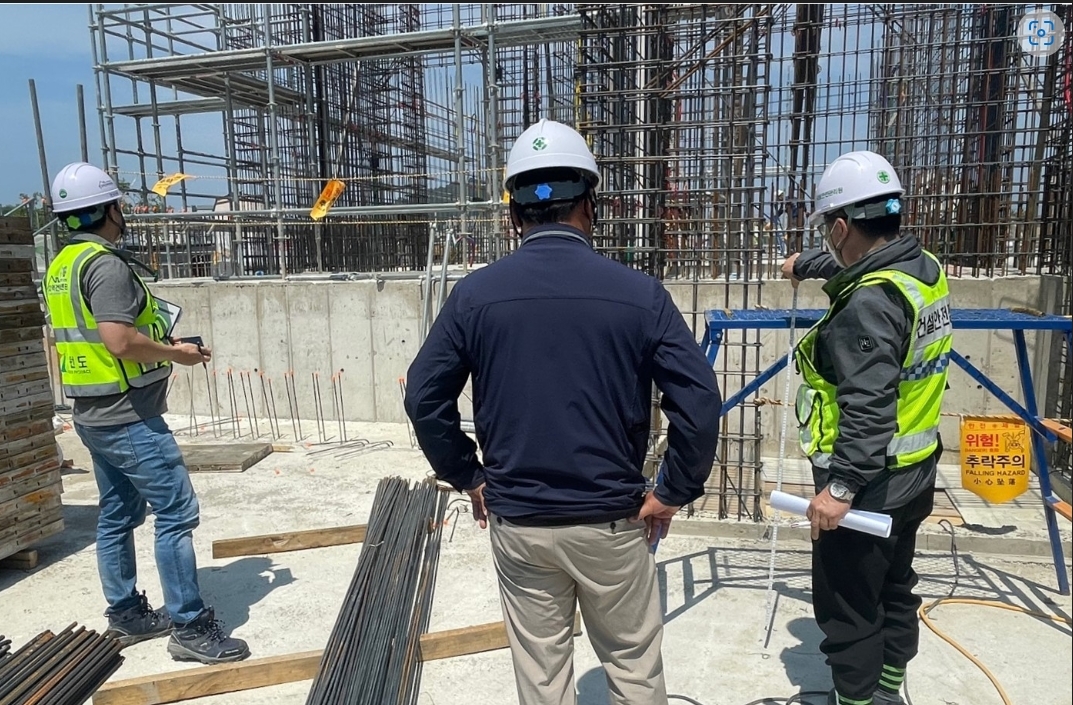 장마철 대비 건설현장 합동점검 전경.(사진=국토안전관리원)