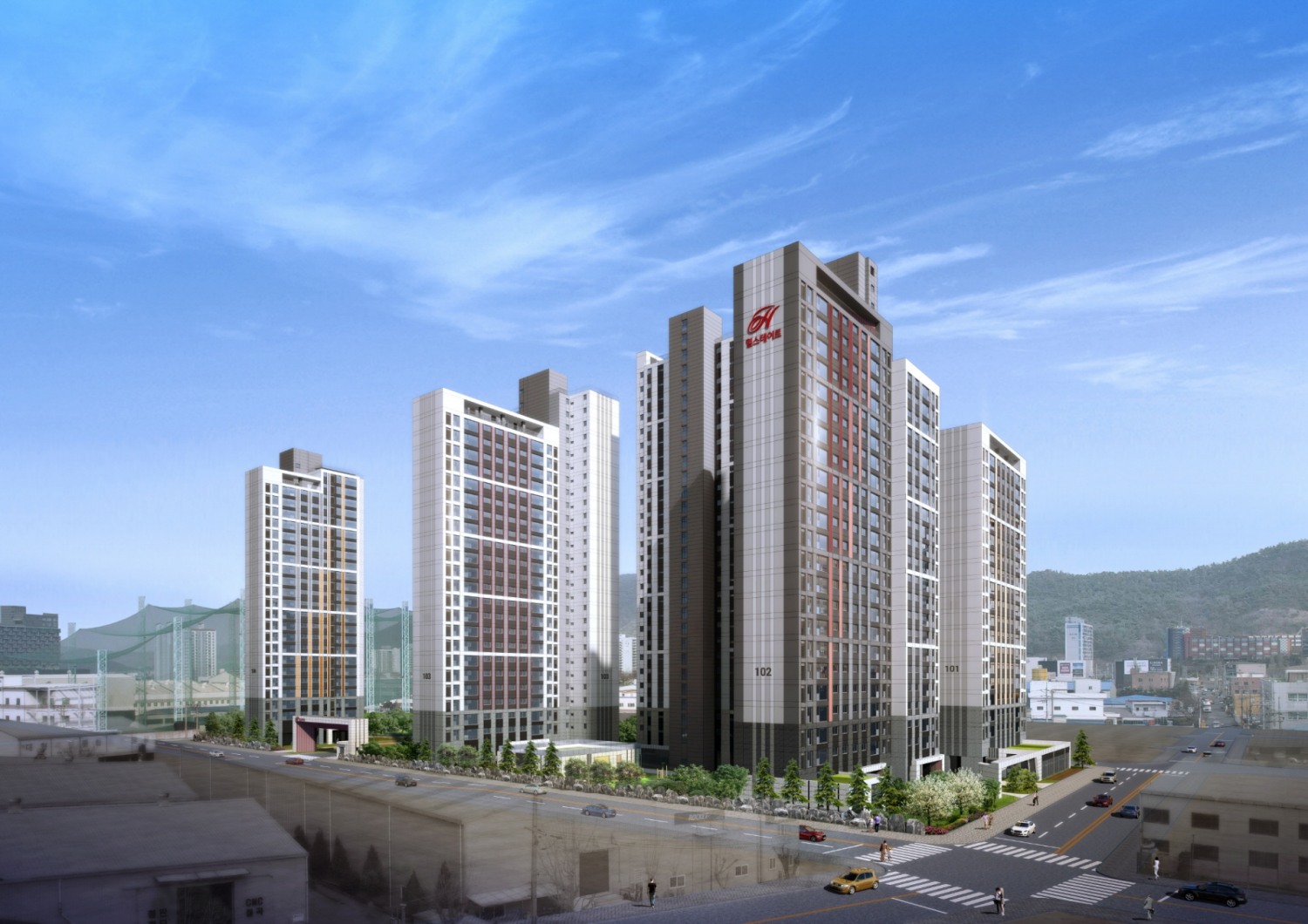 힐스테이트 황성 투시도.(사진=현대건설)