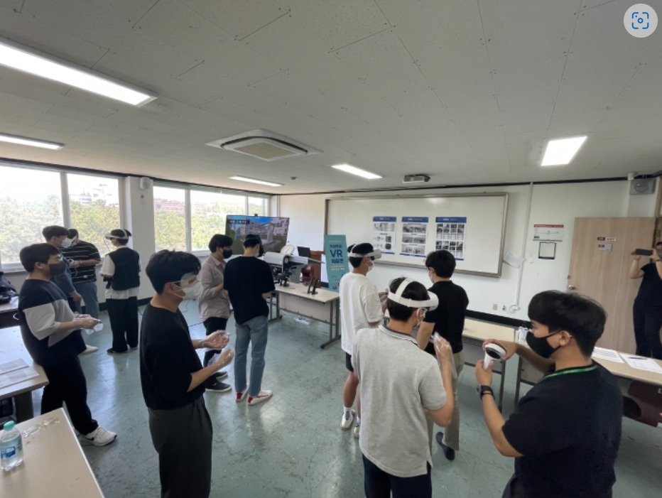 국토안전관리원, 대학생 대상 `찾아가는 안전체험존` 운영 전경. (사진=국토안전관리원)