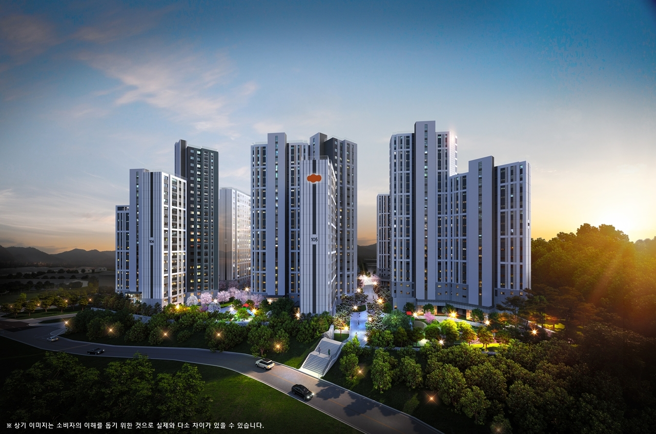 e편한세상 서울산 파크그란데 투시도.(사진=DL건설)