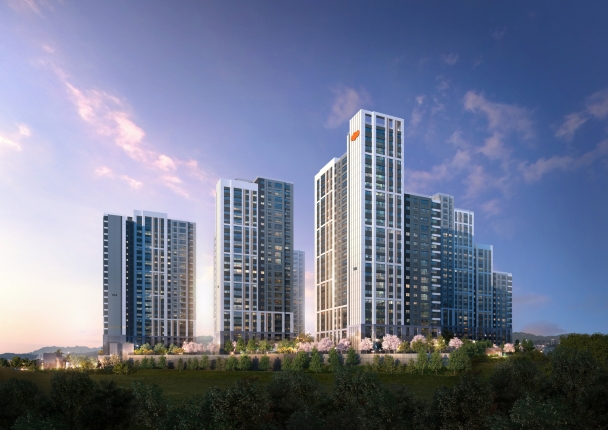 e편한세상 원주 프리모원 투시도.(사진=DL이앤씨)