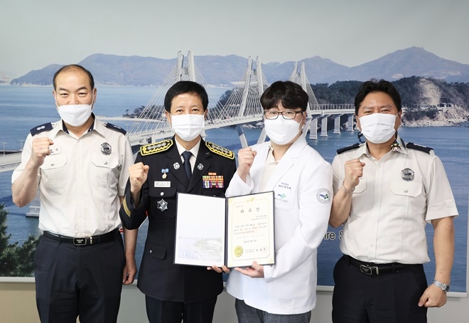 부산강서소방서 구급지도의사 위촉.(사진제공=부산소방재난본부)