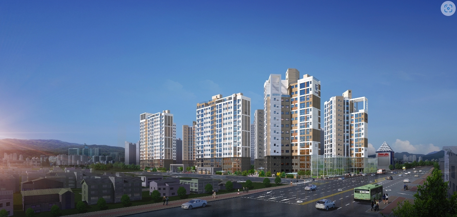 반도건설, '초혁신도시 유보라 마크브릿지' 투시도.(사진=반도건설)