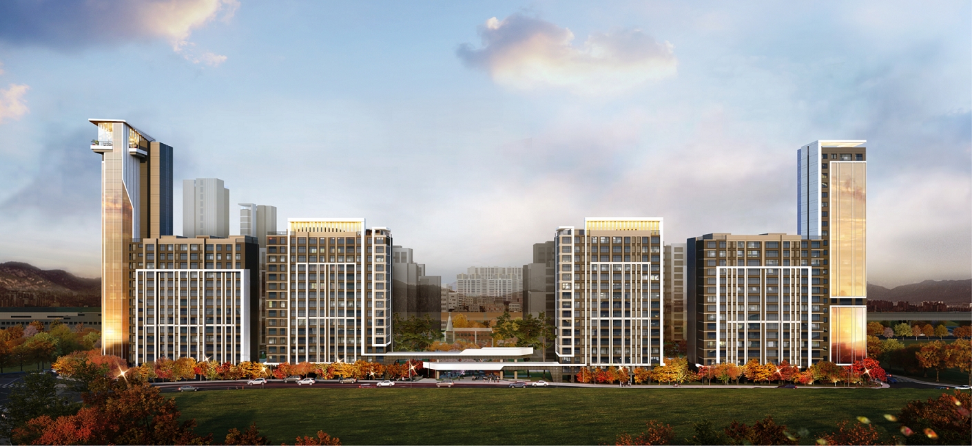 산본 무궁화주공1단지리모델링 조감도.(사진=현대건설)