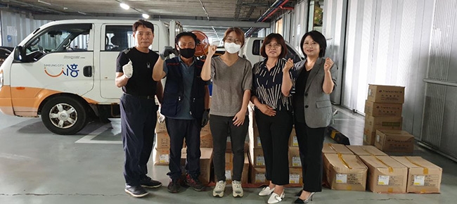 ㈜하늘푸드-선한이웃, 정왕3동에 냉동식품 후원