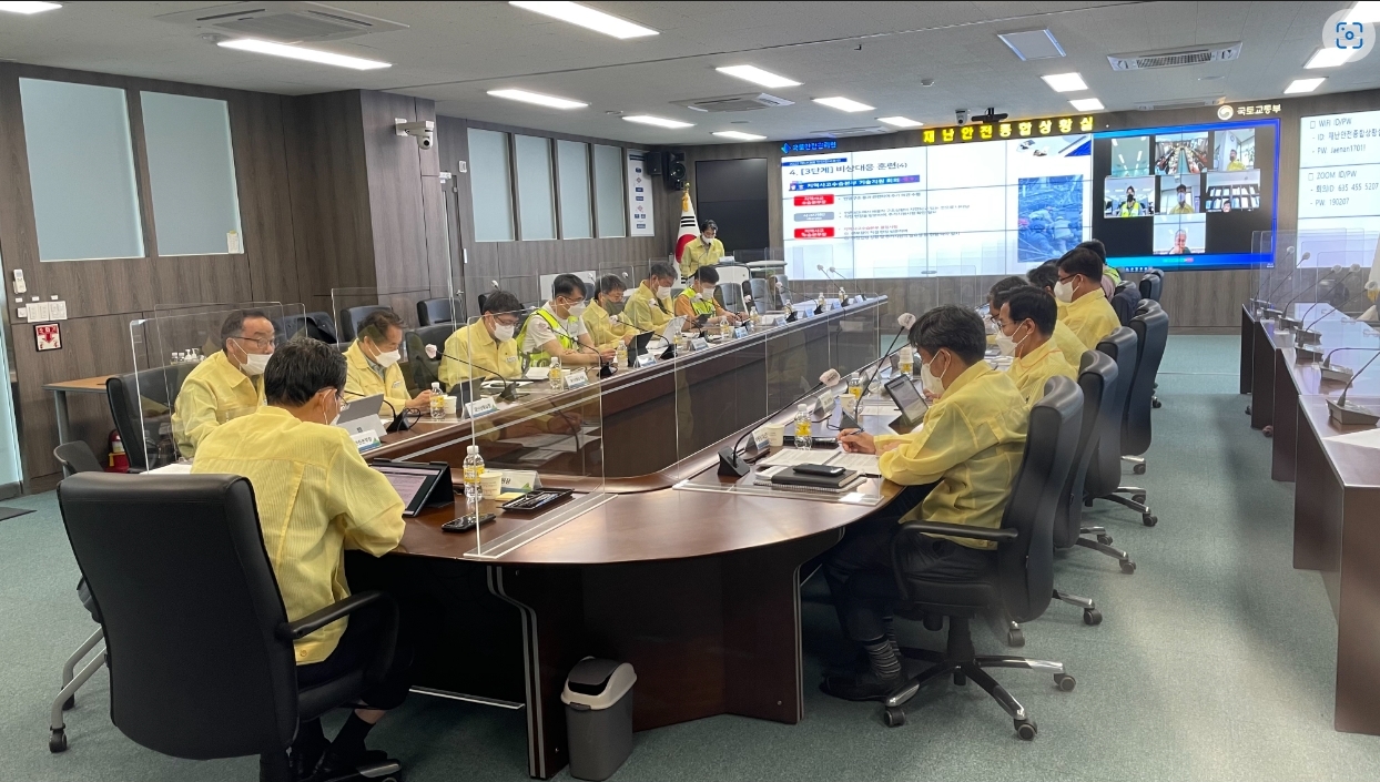 2022 재난대응 안전한국훈련 모습.(사진=국토안전관리원)