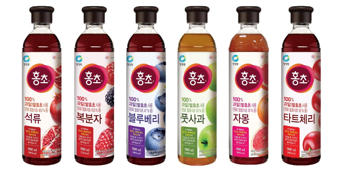 대상㈜ 청정원, 기능성 표시식품 ‘홍초’ 6종 리뉴얼 출시