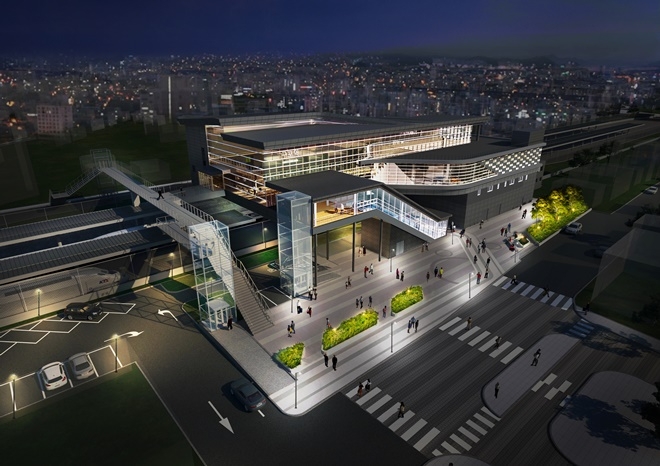 경부선 구포역 역사 신축 조감도.(제공=한국철도 부산경남본부)