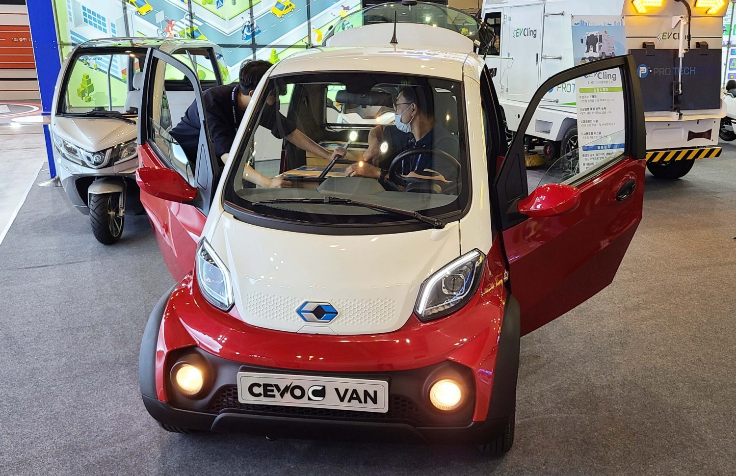 쎄보모빌리티, 1인승 배송용 전기차 ‘쎄보C 밴’ 부산모터쇼서 최초 공개