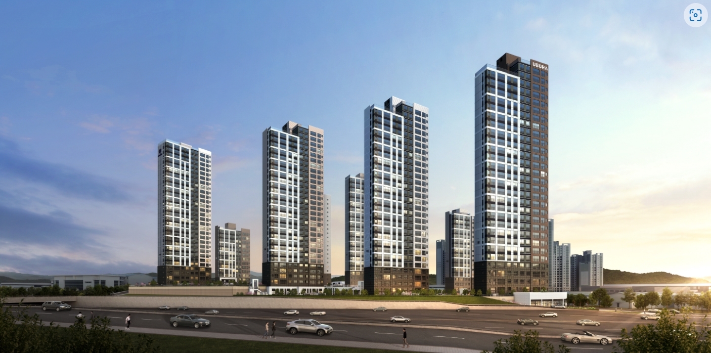 유보라 천안 두정역 투시도.(사진=반도건설)