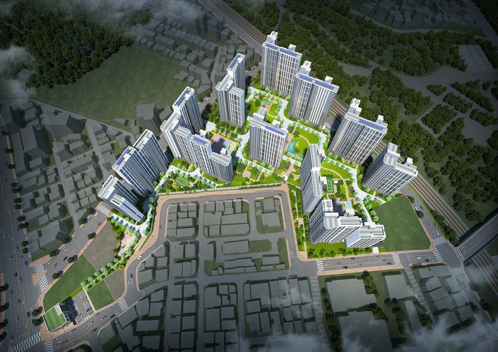 e편한세상 부평역 센트럴파크 조감도.