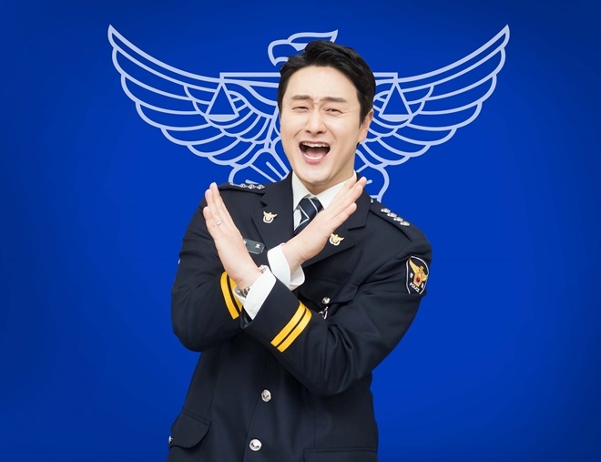 목소리 재능기부한 개그맨 김원효.(사진제공=부산경찰청)