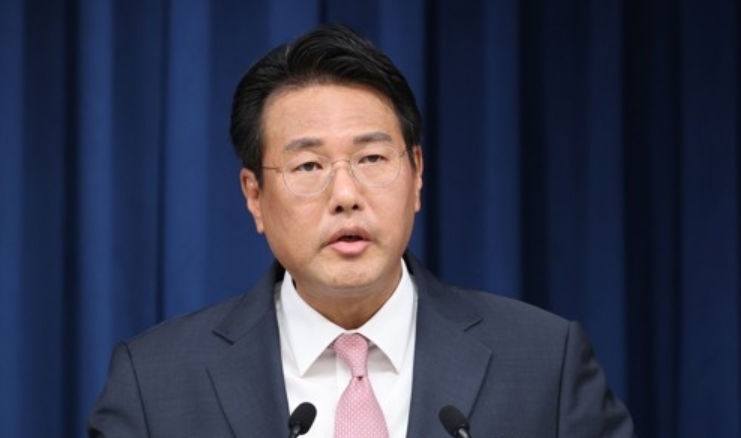 브리핑 하는 김태효 국가안보실 제1차장.(사진=연합뉴스)