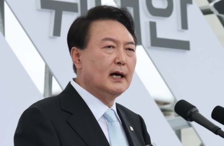 광복절 축사하는 윤석욜열 대통령.(사진=연합뉴스)