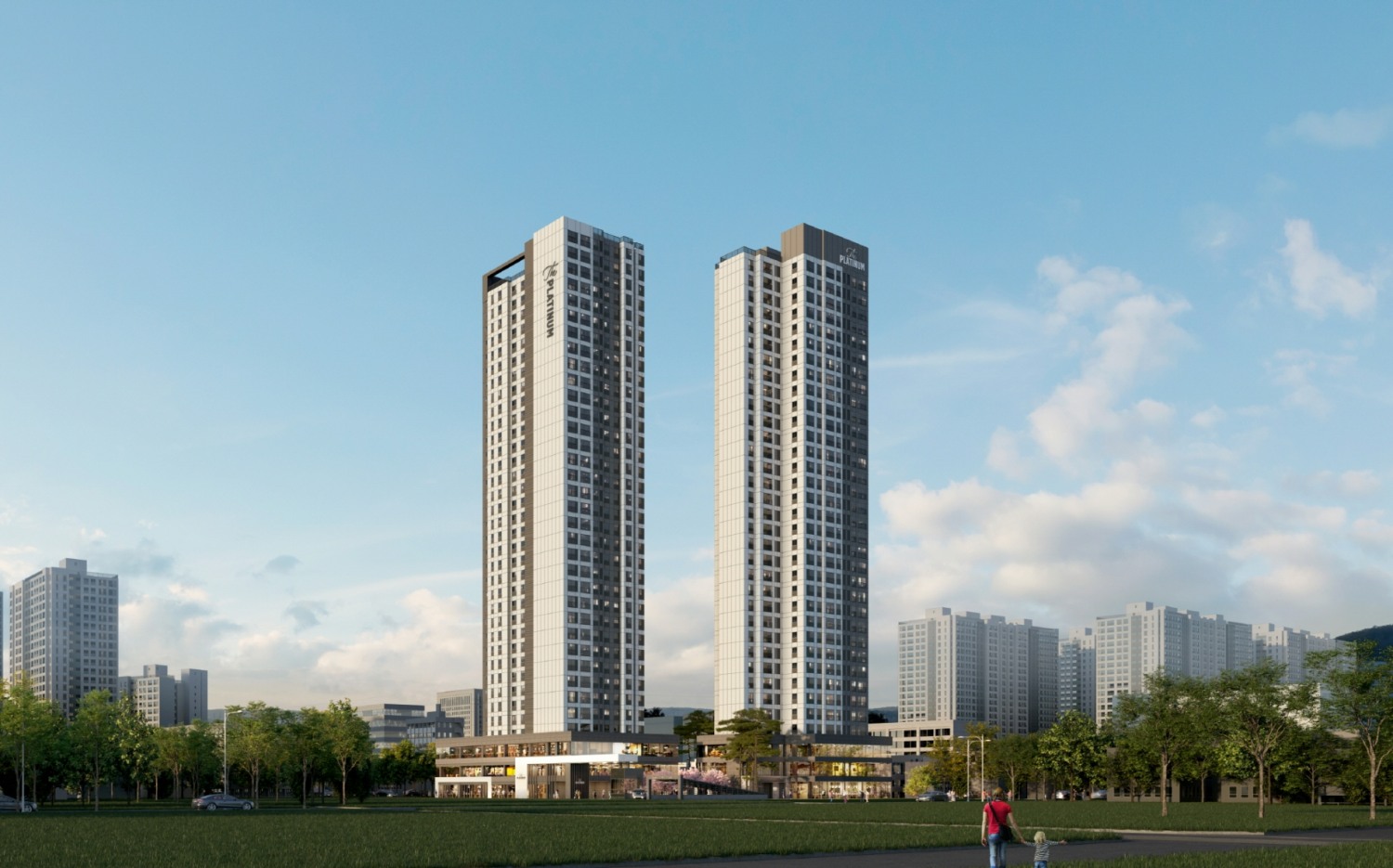 용문동 장미아파트 가로주택정비사업 투시도.(사진=쌍용건설)