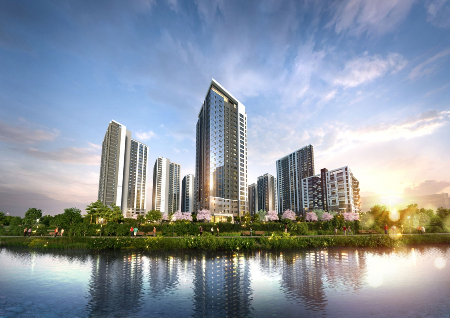 e편한세상 탕정 퍼스트드림 투시도.(사진=DL이앤씨)