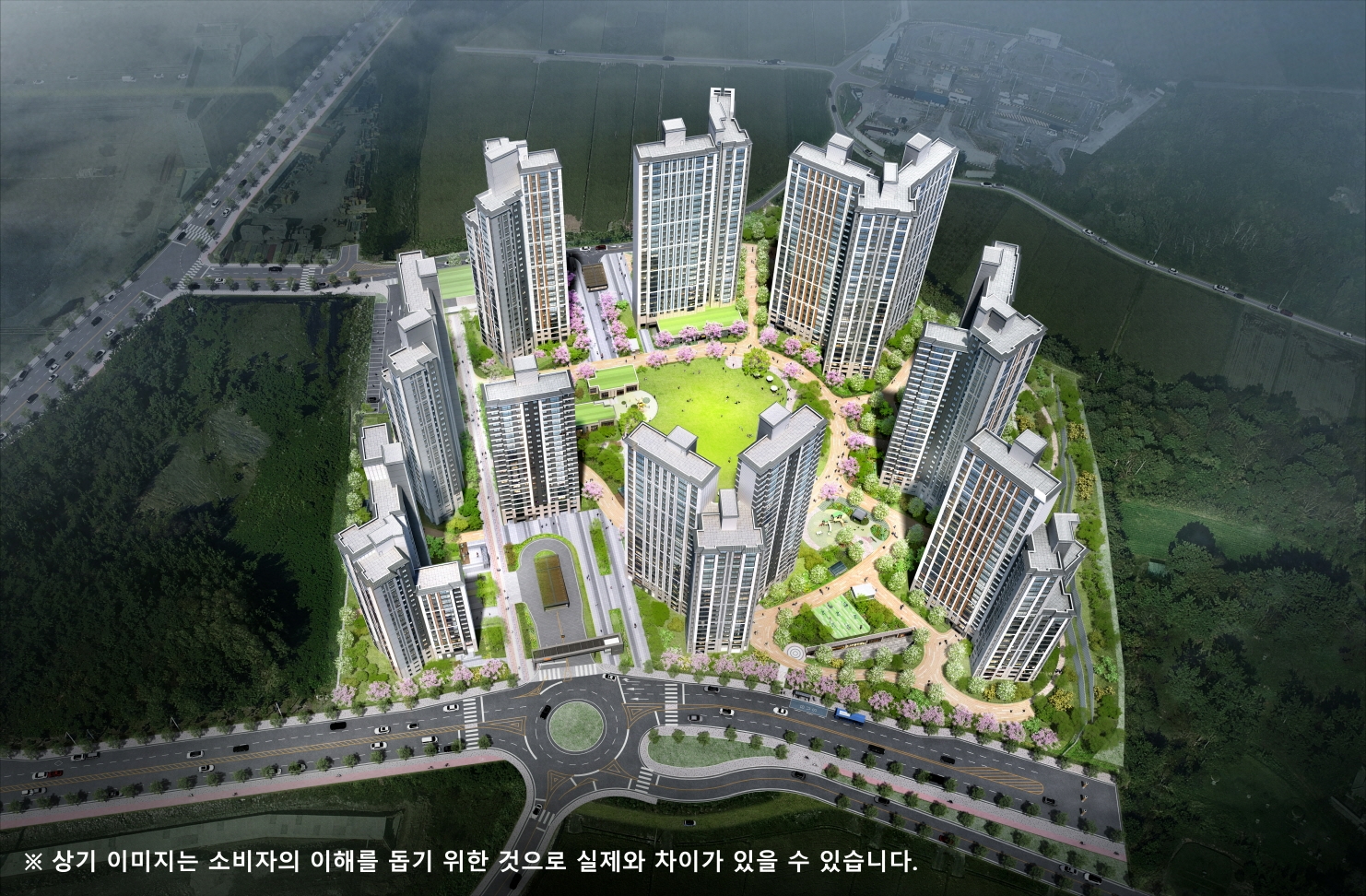 'e편한세상 사천 스카이마리나' 조감도.(사진=DL건설)