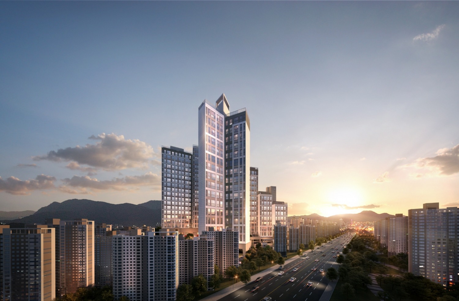 여수 원더라움 더힐 투시도.