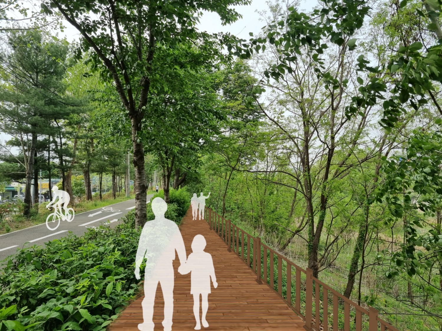 강남구, 탄천 산책로 신설 자전거도로 연결