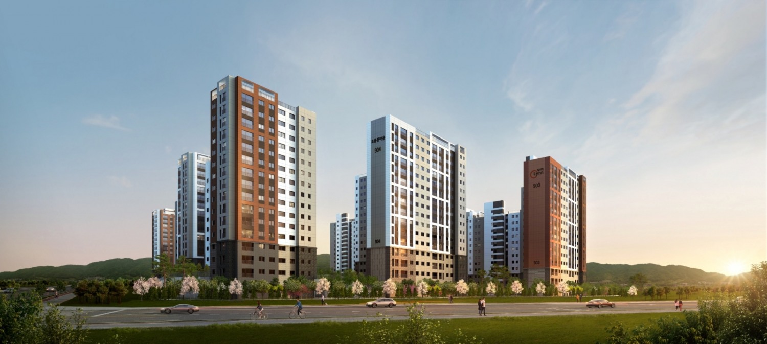 파주 운정신도시 우미린 센터포레 투시도