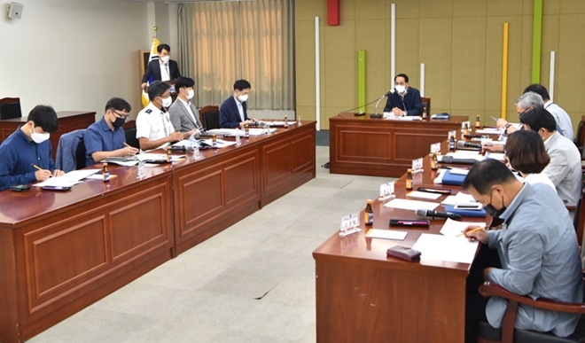 도시철도 파업 대비 관계기관 대책회의.(사진제공=부산시)