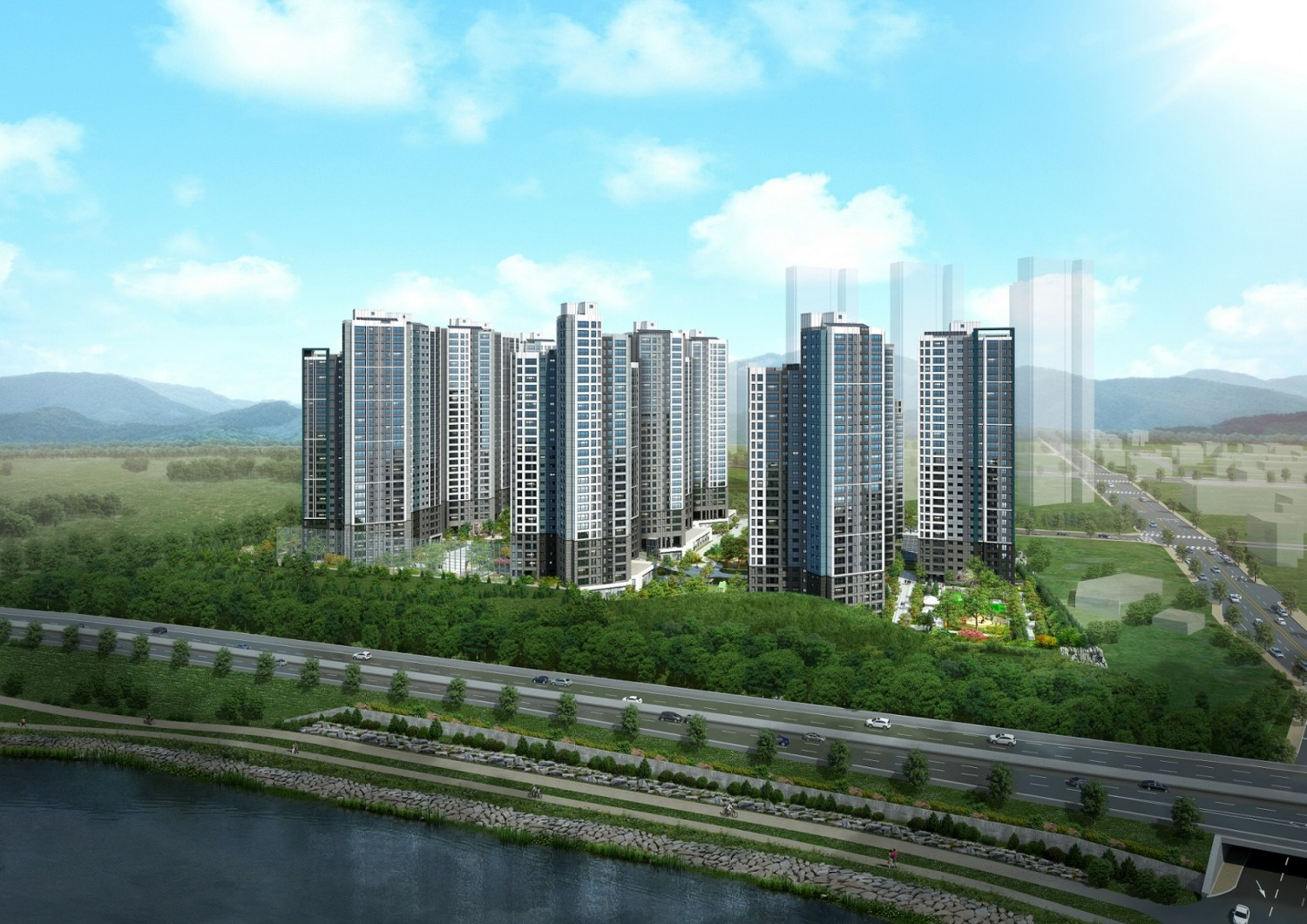 광양 푸르지오 센터파크 투시도.(사진=대우건설)