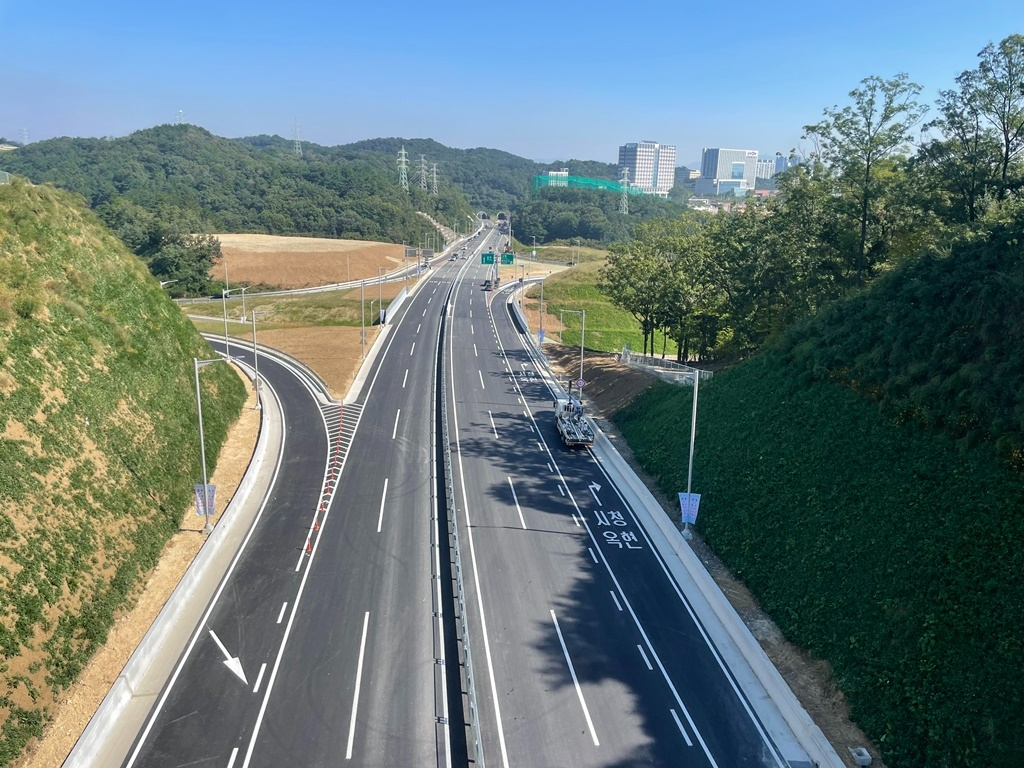 이예로(옥동~농소) 1구간 도로 전경.(사진=DL건설)