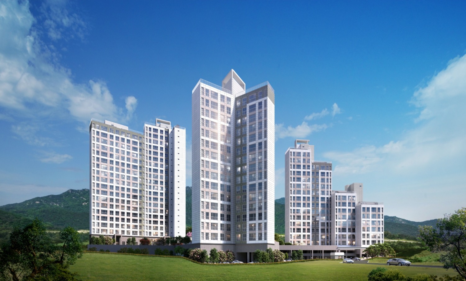 여수 원더라움 더힐 주경투시도.