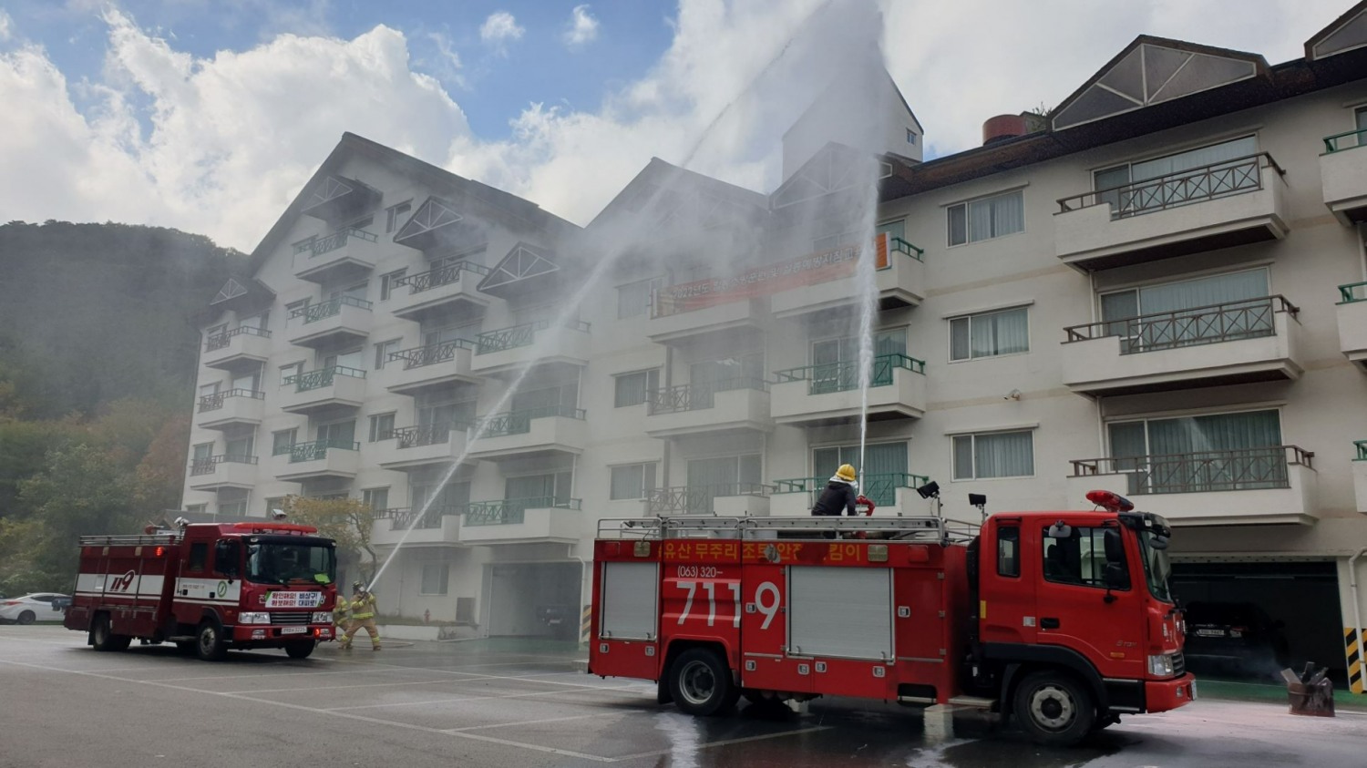 소방훈련 모습.(사진=부영그룹)