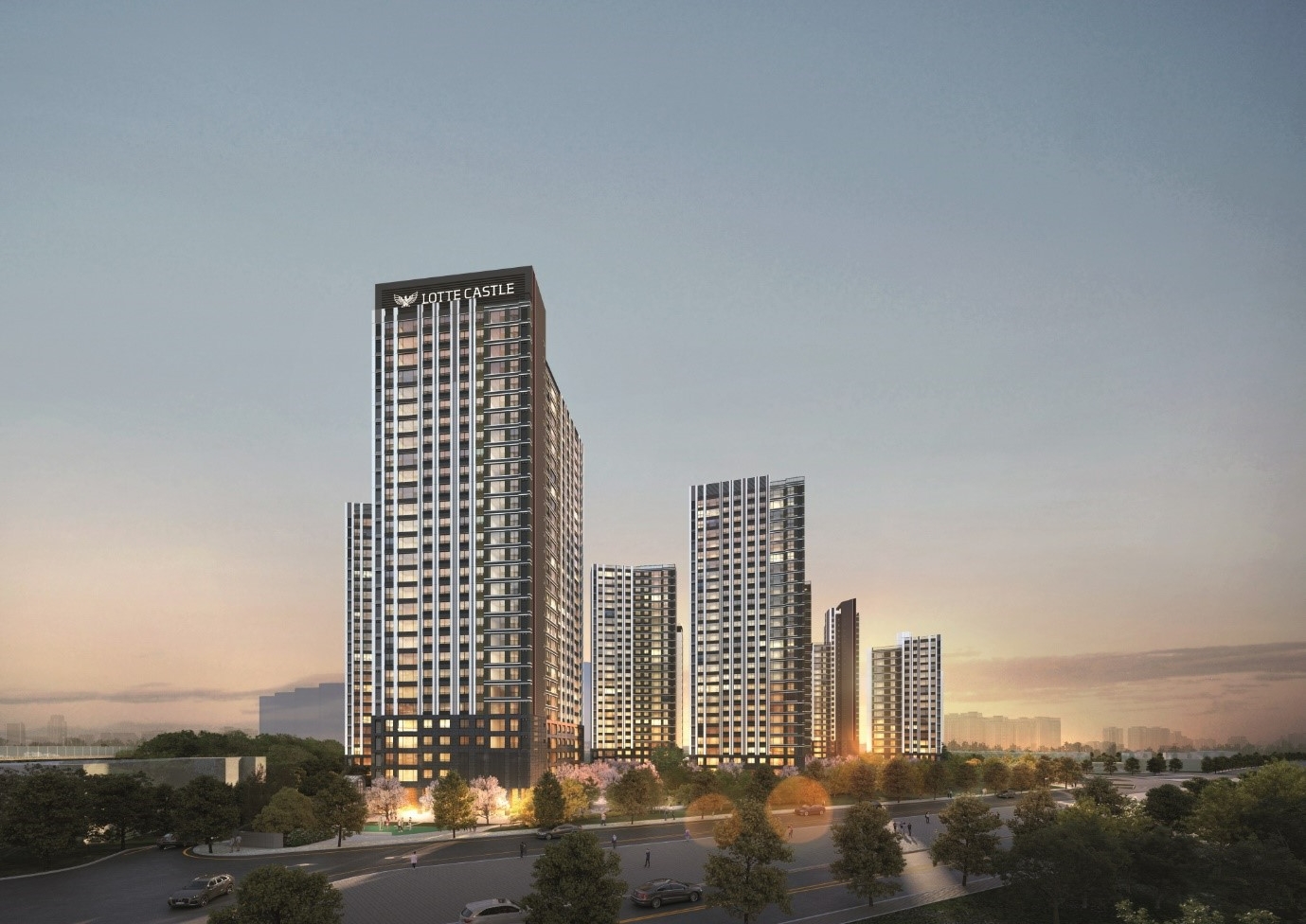 천안 롯데캐슬 더 두정 투시도