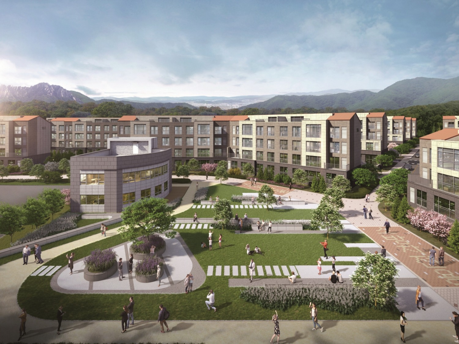 속초 헤리엇 더228 단지 내부전경