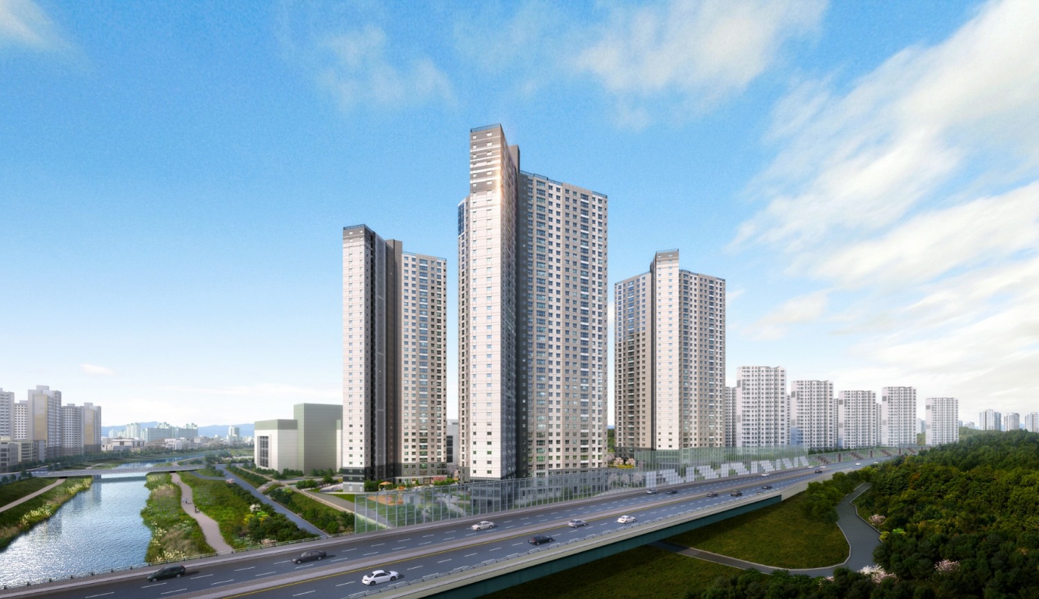 원주혁신도시 유승한내들 더스카이 투시도.