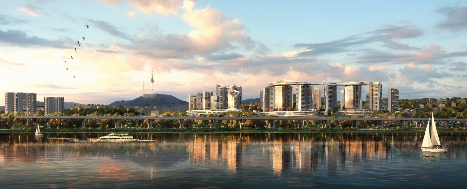 한남2구역 재개발 투시도.(사진=대우건설)