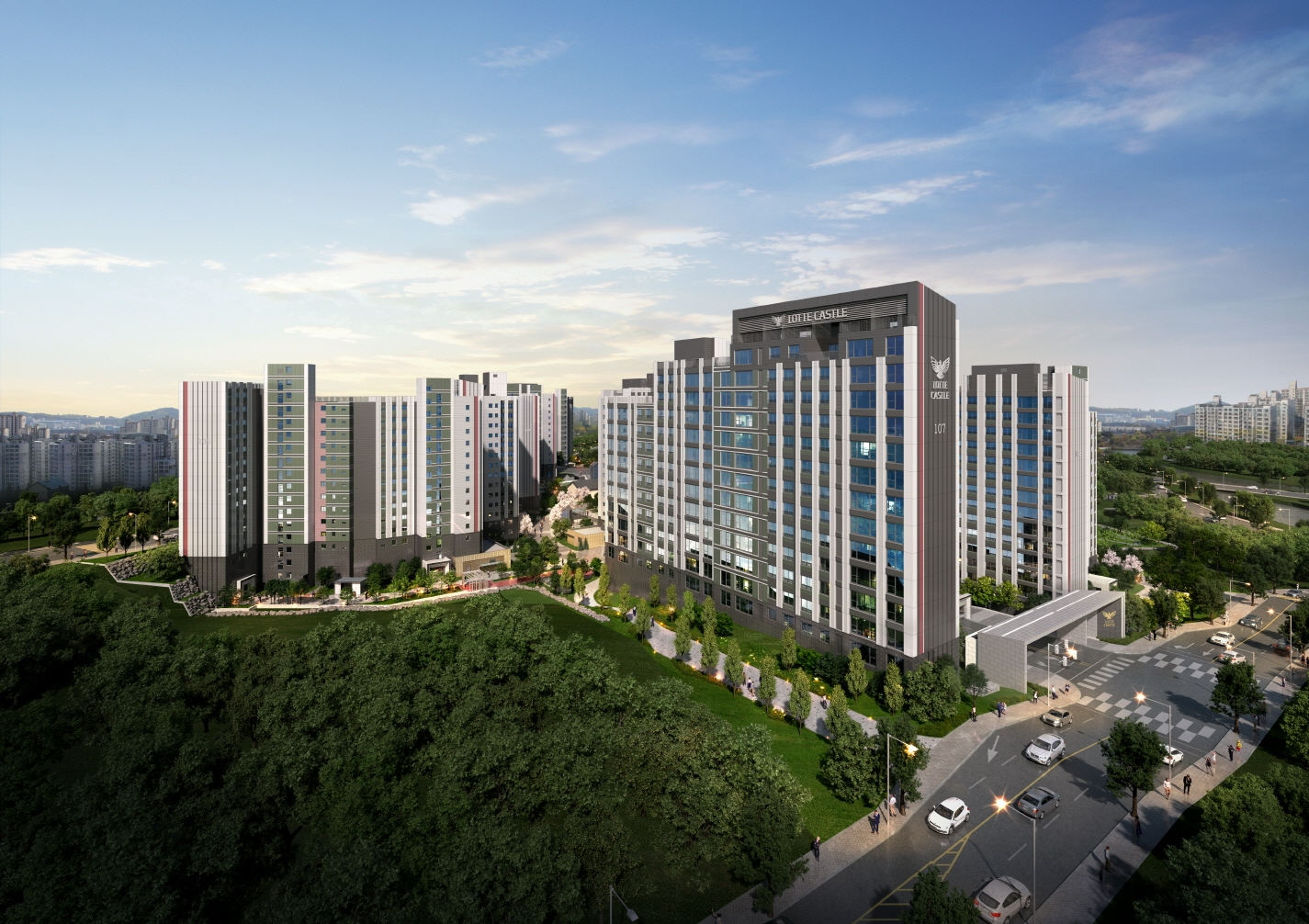 원주 롯데캐슬 시그니처 주경 조감도