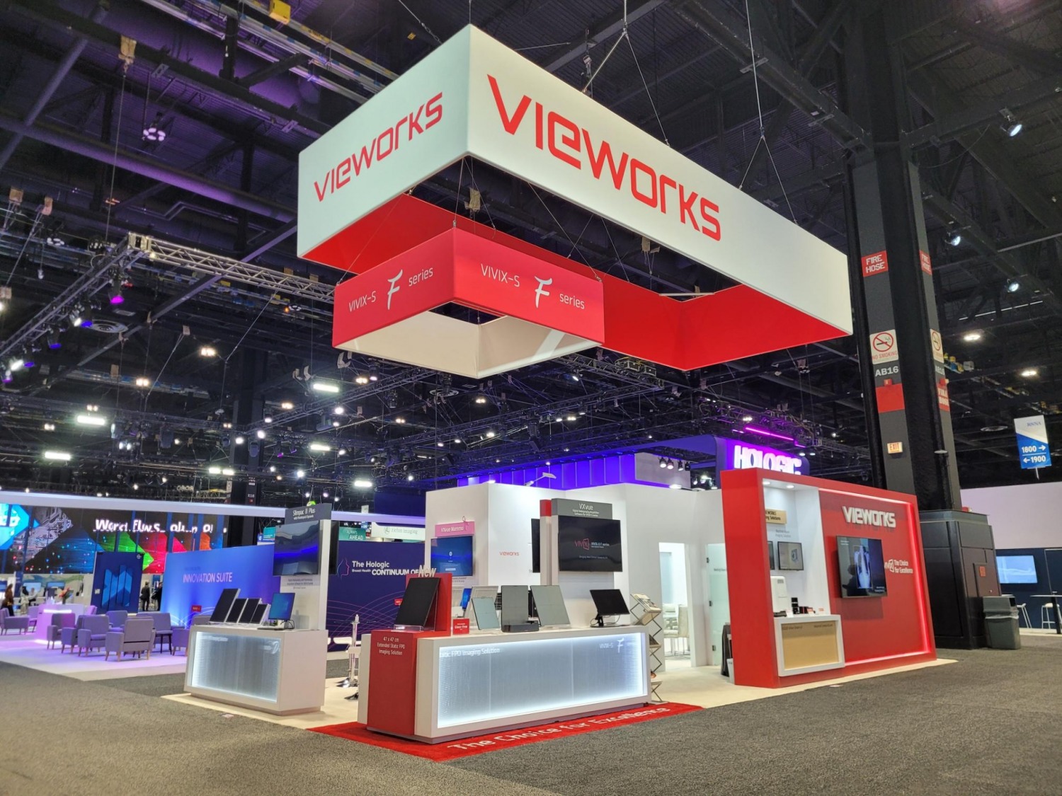 북미영상의학회(RSNA, Radiological Society of North America) 및 국제 영상의료기기 전시회 참가 전경. (사진=뷰웍스)