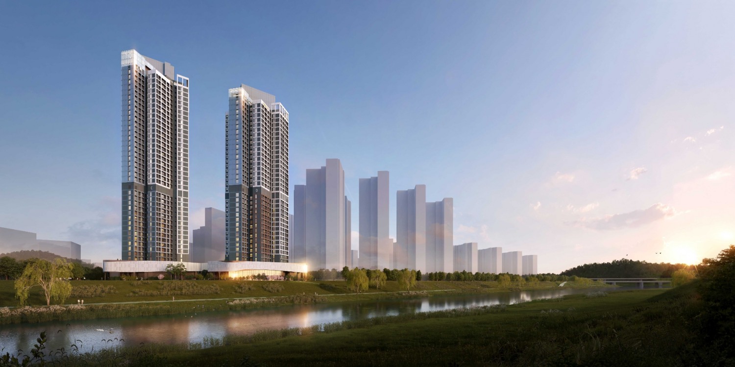 진주혁신도시 푸르지오 퍼스트시티 석경투시도.(사진=대우건설)