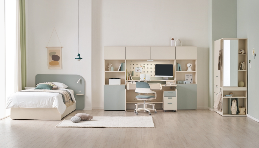 한샘이 신학기를 맞아 학생·아이방가구 신제품 '조이S 2'를 출시했다. (사진=한샘)