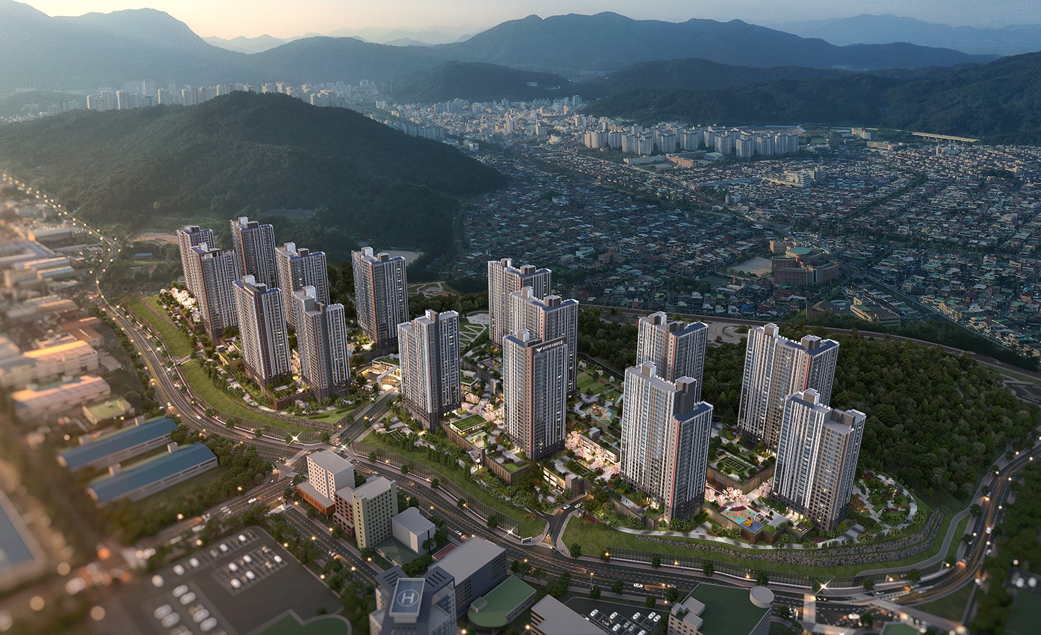 창원 롯데캐슬 포레스트 조감도.(사진=롯데건설)