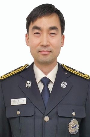 서동수 부산해운대소방서 좌동119안전센터 2팀장(소방위). (사진제공=부산소방재난본부)