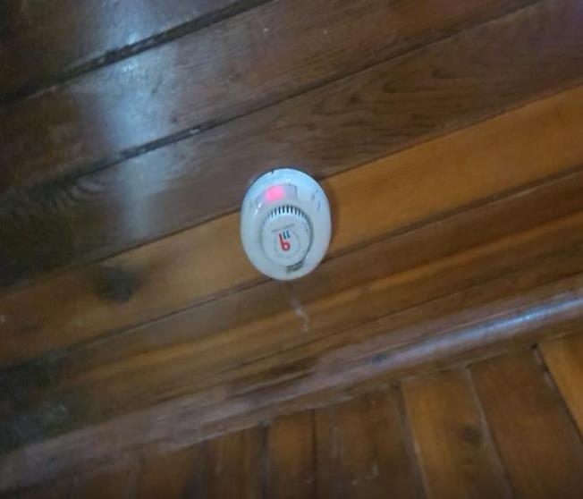 단독주택에 설치된 단독경보형 감지기.(사진제공=부산소방재난본부)