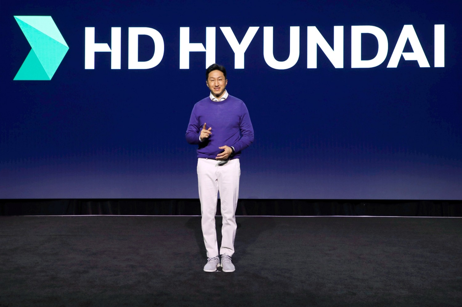 CES 2023 HD현대 프레스 컨퍼런스 정기선 대표.(사진=HD현대)