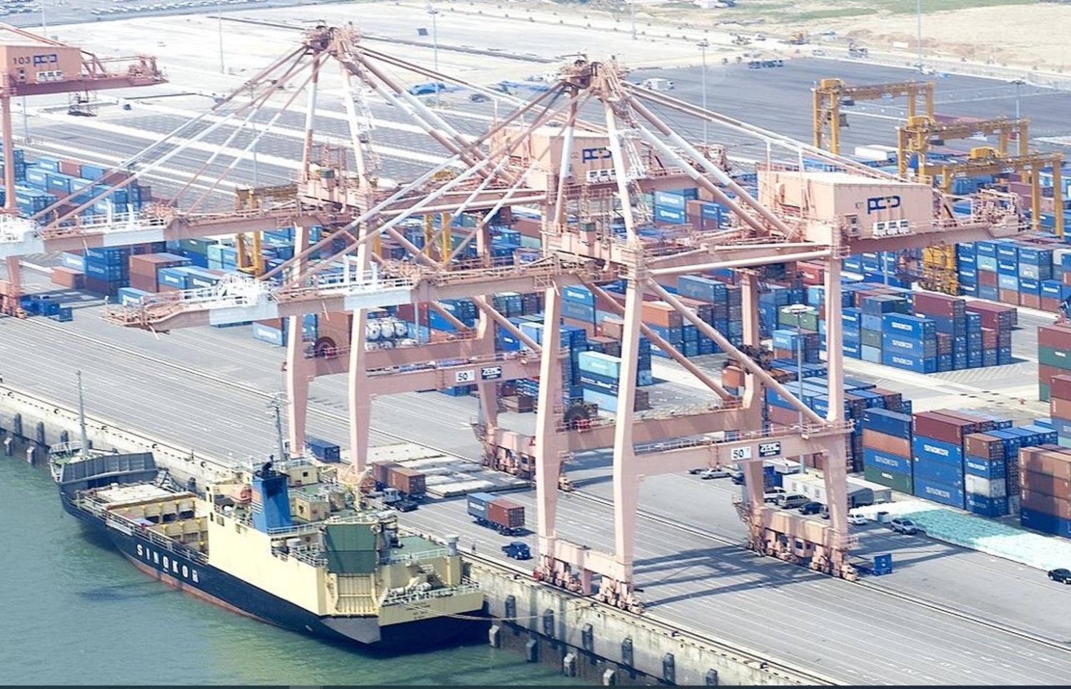 평택항 화물선적