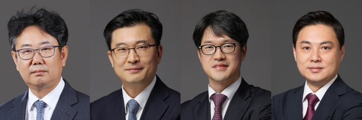 (왼쪽부터) 태평양 허철호(센터장), 김홍기(공정거래그룹장), 강일, 김정환 변호사. 사진=법무법인 태평양