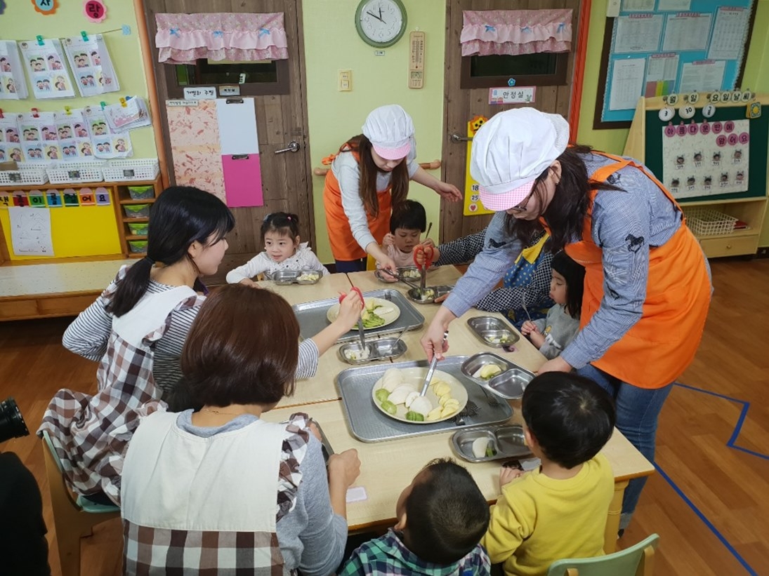 도내 어린이집에 공급된 어린이 건강과일
