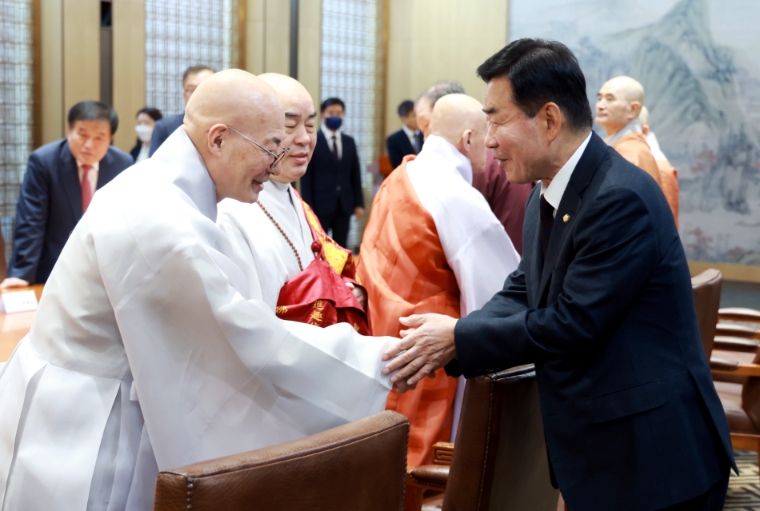 김진표 의장, 국회 정각회 신년법회 참석 및 차담 주재